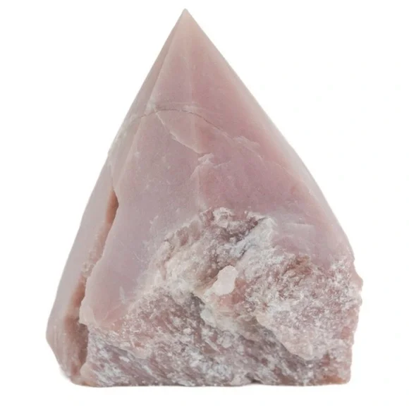 RAW PINK OPAL POLISHED HEALING CRYSTAL POINT - Picture 10 of 10